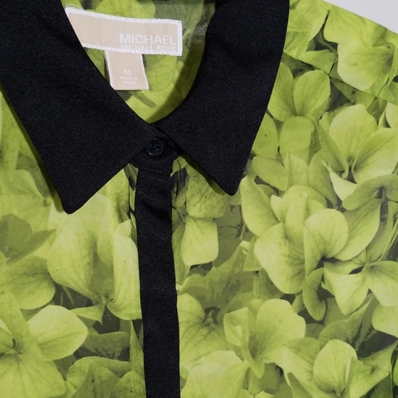 Michael Kors Shear Green Blouse. Size Medi… - Picture 3 of 6